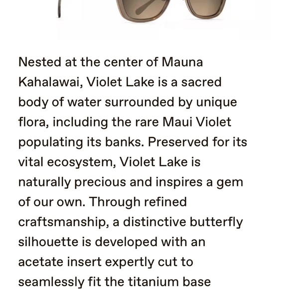 MAUI JIM VIOLET LAKE luxury elite sunglasses NEW w tags - never worn. - Picture 2 of 11